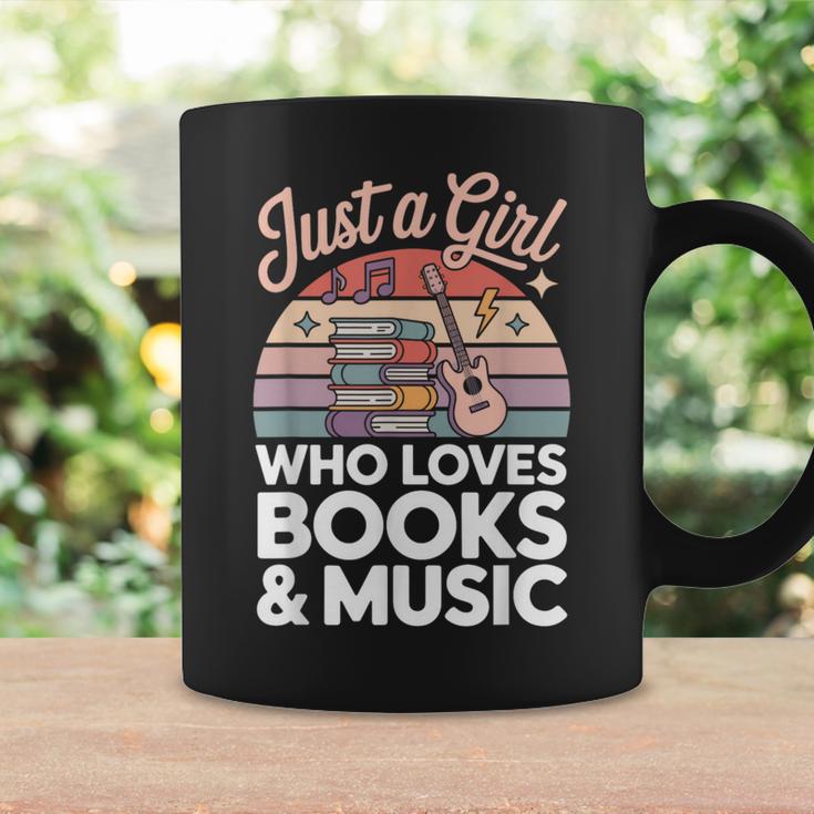 Just a Girl Who Loves Books And Music Graphic Print Coffee Mug Gifts ideas