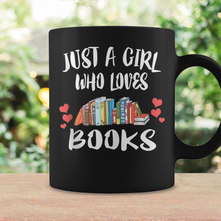 Just A Girl Who Loves Books Reading Graphic Print Coffee Mug Gifts ideas