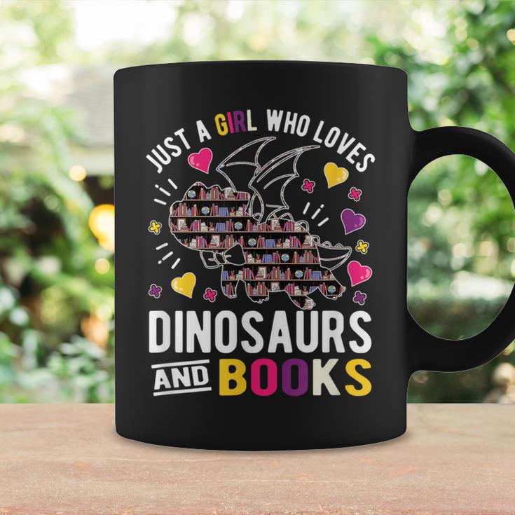 Just A Girl Who Loves Dinosaurs And Books Graphic Print Coffee Mug Gifts ideas Just A Girl Who Loves Dinosaurs And Books Graphic Print Coffee Mug Gifts ideas