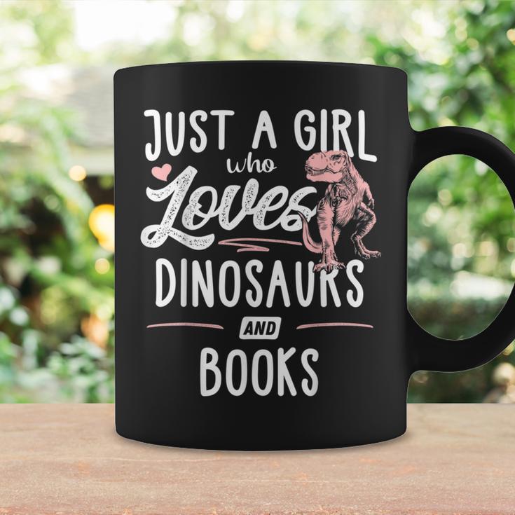 Just A Girl Who Loves Dinosaurs And Books Dinosaur Graphic Print Coffee Mug Gifts ideas