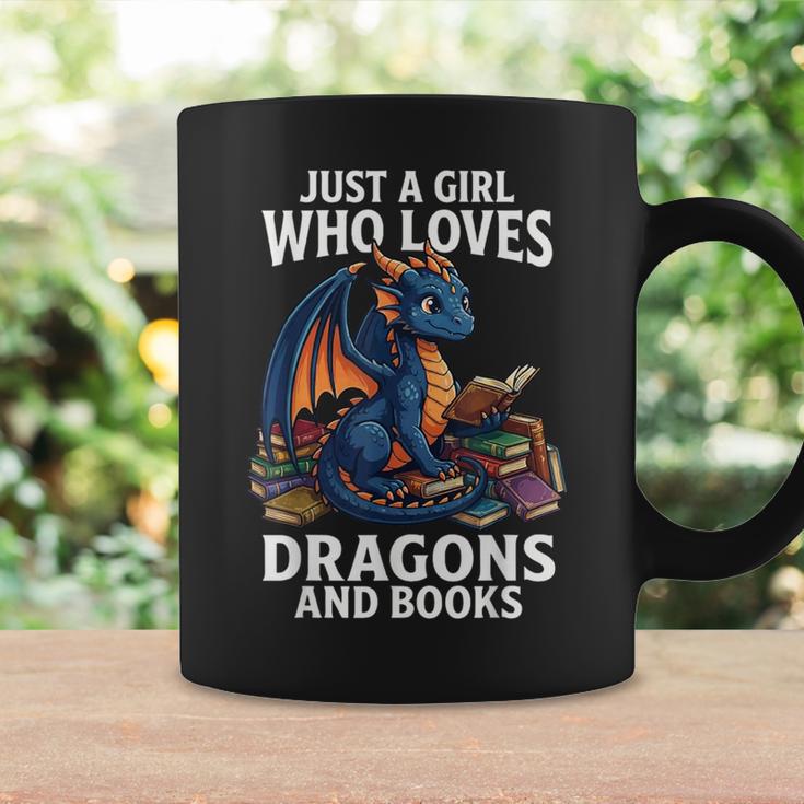 Just A Girl Who Loves Dragons And Books Graphic Print Coffee Mug Gifts ideas Just A Girl Who Loves Dragons And Books Graphic Print Coffee Mug Gifts ideas