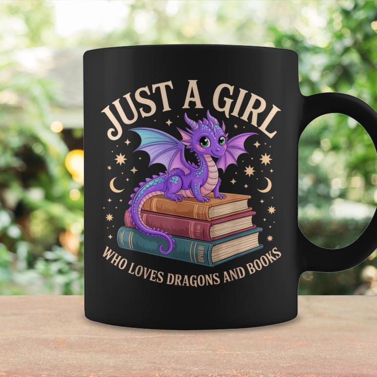 Just A Girl Who Loves Dragons And Books Cute Fantasy Graphic Print Coffee Mug Gifts ideas Just A Girl Who Loves Dragons And Books Cute Fantasy Graphic Print Coffee Mug Gifts ideas