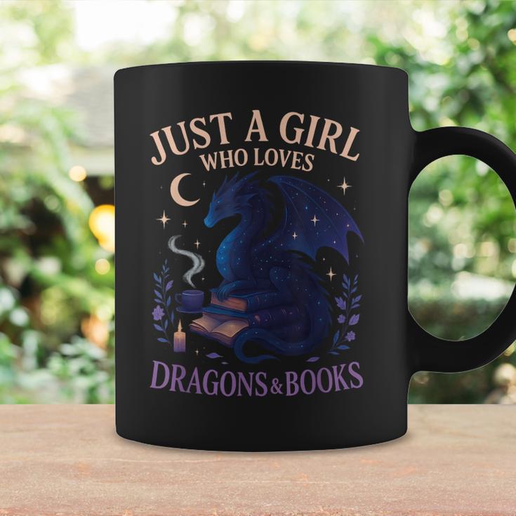 Just a Girl Who Loves Dragons And Books Fantasy Graphic Print Coffee Mug Gifts ideas Just a Girl Who Loves Dragons And Books Fantasy Graphic Print Coffee Mug Gifts ideas