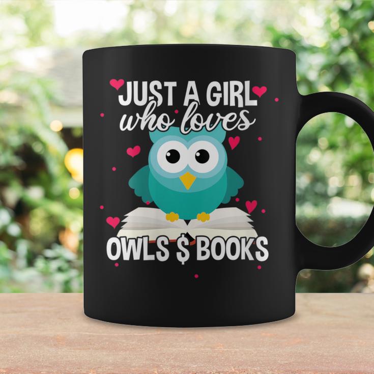 Just A Girl Who Loves Owls And Books Cute Bookworm Graphic Print Coffee Mug Gifts ideas Just A Girl Who Loves Owls And Books Cute Bookworm Graphic Print Coffee Mug Gifts ideas