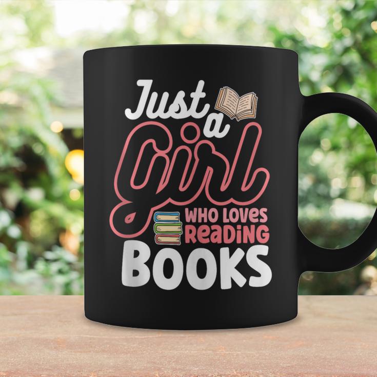Just A Girl Who Loves Reading Books Book Nerd Librarian Graphic Print Coffee Mug Gifts ideas Just A Girl Who Loves Reading Books Book Nerd Librarian Graphic Print Coffee Mug Gifts ideas