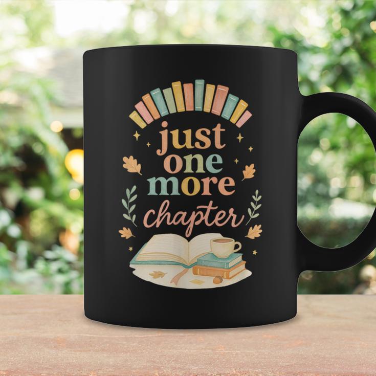 Just One More Chapter Cozy Book Lover Reading & Coffee Graphic Print Coffee Mug Gifts ideas