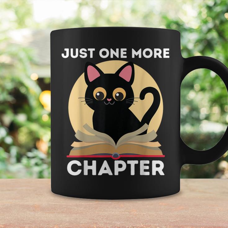 Just One More Chapter Cute Cat Reading Book For Reader Men Women Kids Graphic Print Coffee Mug Gifts ideas