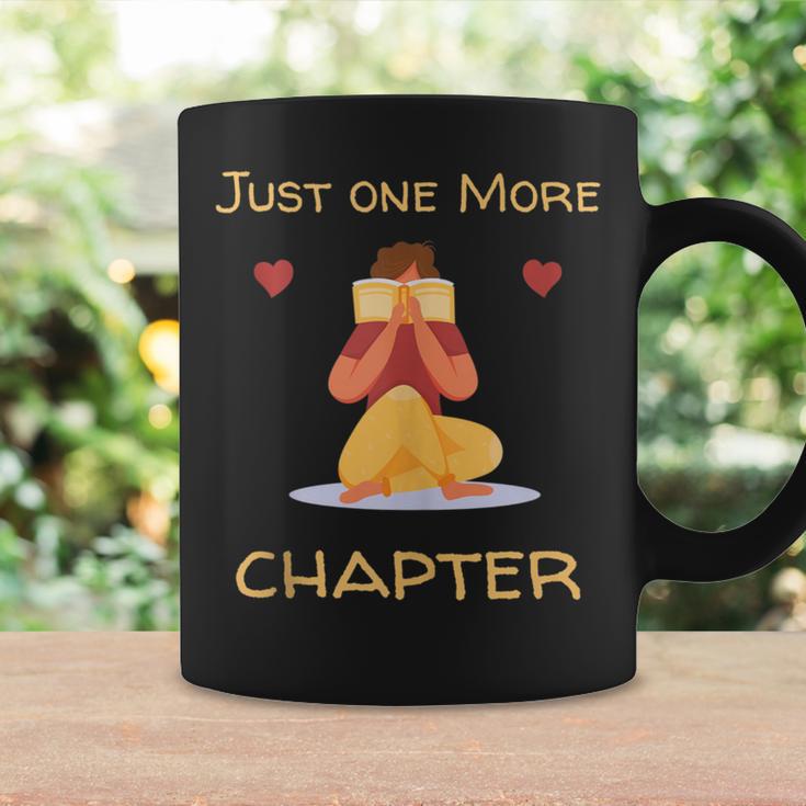 Just One More Chapter Red Book Lovers Bookworms & Readers Graphic Print Coffee Mug Gifts ideas