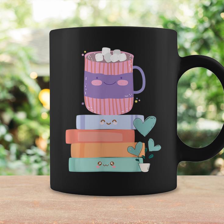 Kawaii Pastel Goth Cute Hot Chocolate Book Lover Anime Art Graphic Print Coffee Mug Gifts ideas