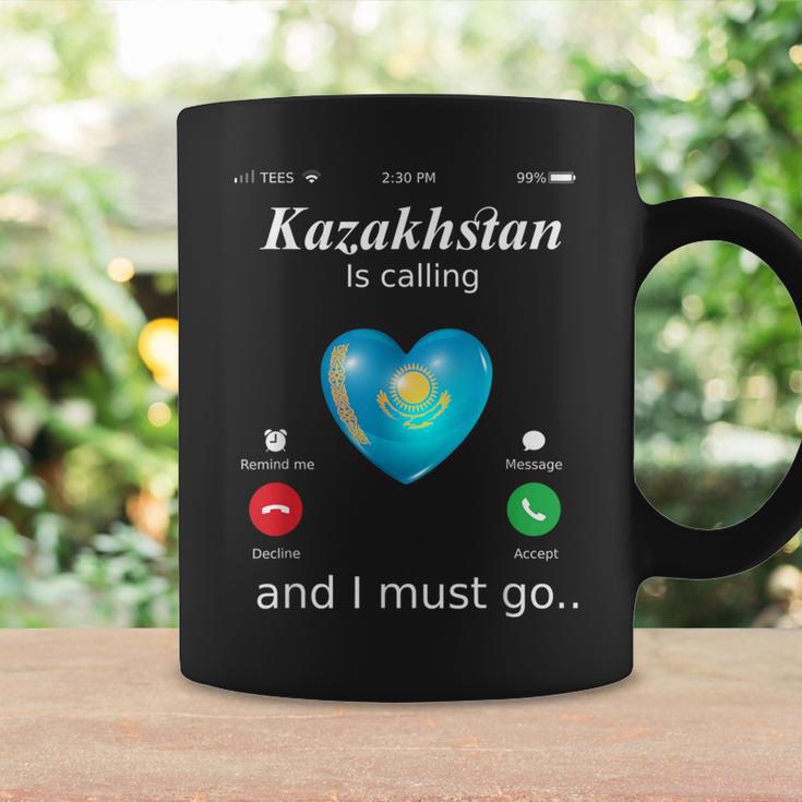 Kazakhstan Ruft Und Ich Muss Gehen カザフスタン国旗tシャツ コーヒーマグ ギフトのアイデア