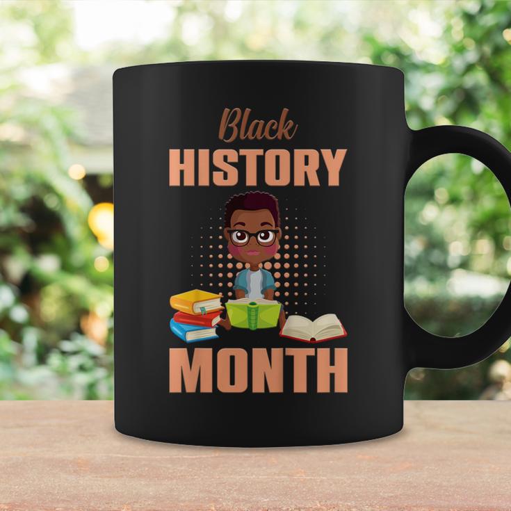 Kids Boy Reading Book History Month BLM Melanin Pride Kids Graphic Print Coffee Mug Gifts ideas