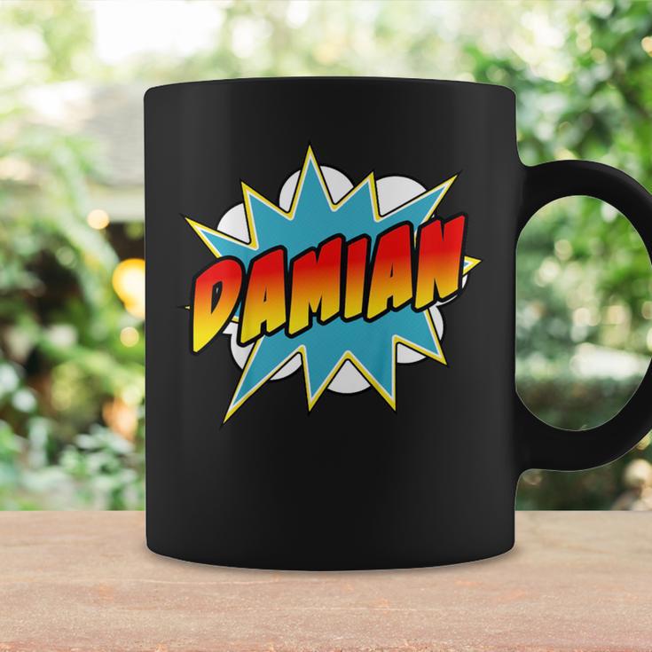 Kids Boys Damian Name Comic Book Superhero Graphic Print Coffee Mug Gifts ideas Kids Boys Damian Name Comic Book Superhero Graphic Print Coffee Mug Gifts ideas