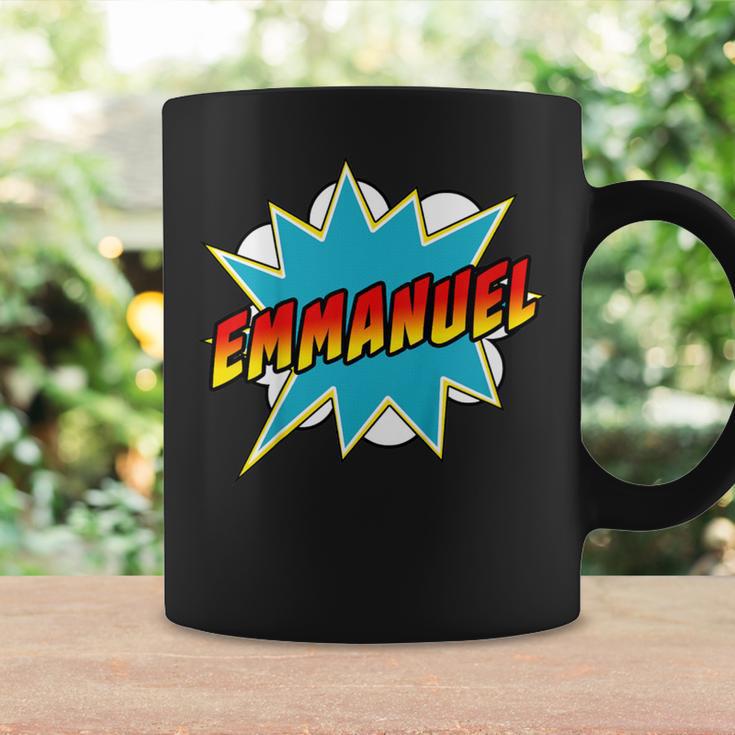 Kids Boys Emmanuel Comic Book Superhero Name Graphic Print Coffee Mug Gifts ideas