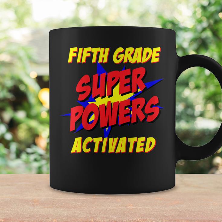 Kids Fifth Grade Superpower Superhero Comic Book First Day School Graphic Print Coffee Mug Gifts ideas