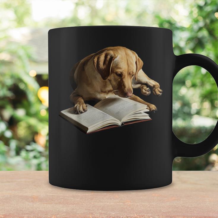 Labrador Retriever Dog Bookworm Reading Book Graphic Graphic Print Coffee Mug Gifts ideas
