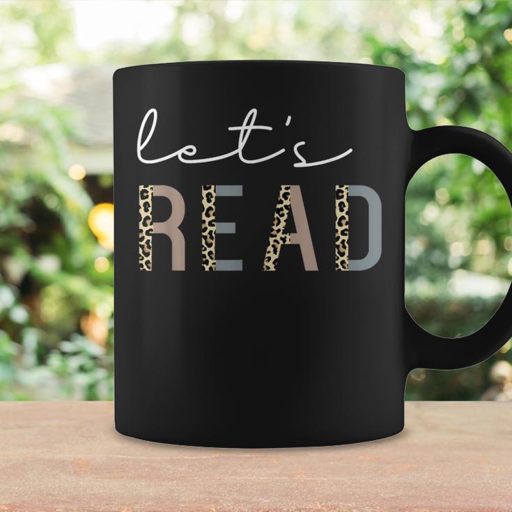 Let's Read Book Nerd Reading Book Lover Librarian Teacher Graphic Print Coffee Mug Gifts ideas