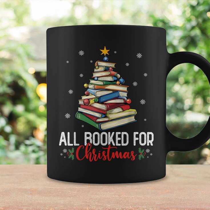 Librarian Book Lover Men Women Kids All Booked For Christmas Graphic Print Coffee Mug Gifts ideas