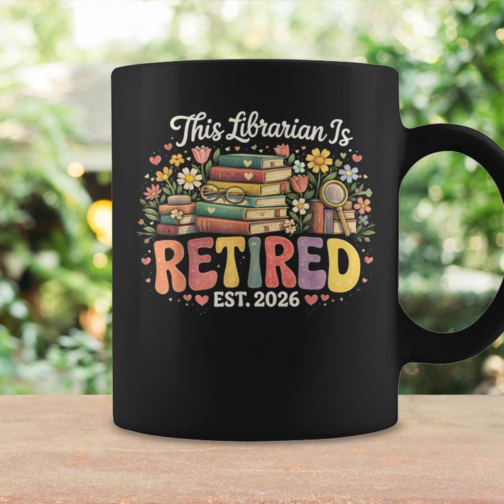 This Librarian Is Retired 2026 Book Lover Retirement Reading Graphic Print Coffee Mug Gifts ideas