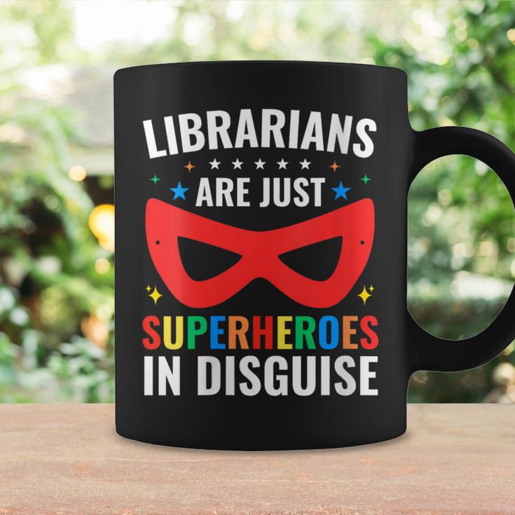 Librarians Are Just Superheroes In Disguise Library Book Tee Graphic Print Coffee Mug Gifts ideas