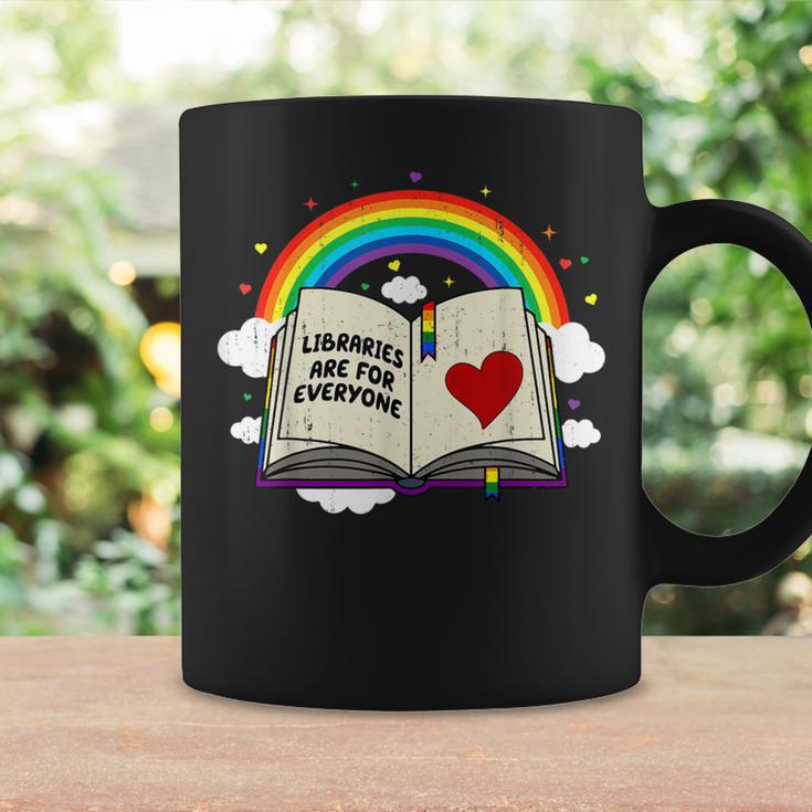 Libraries Are For Everyone Book Ally Gay Pride LGBTQ Month Graphic Print Coffee Mug Gifts ideas