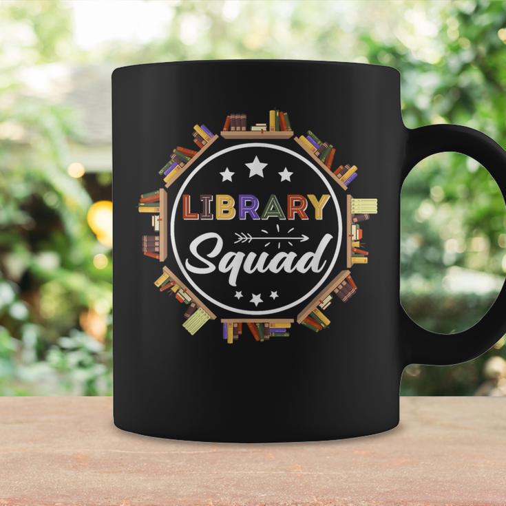 Library Squad Bookworm Public School Librarian Book Lover Graphic Print Coffee Mug Gifts ideas