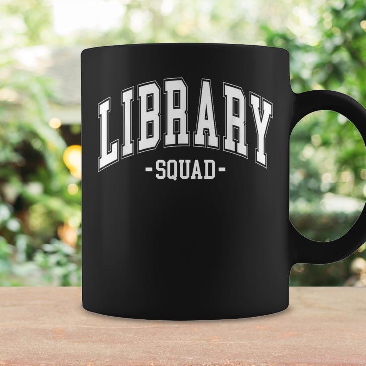 Library Squad Teacher Librarian Book Lover For Women Men Graphic Print Coffee Mug Gifts ideas