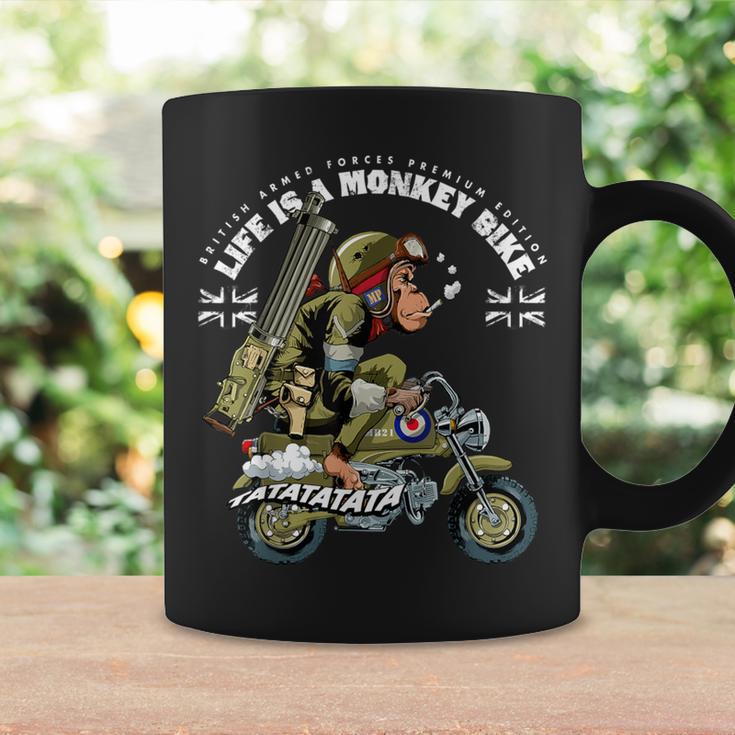 Life Is A Monkey Bike 英国軍 ヴィンテージエディション コーヒーマグ ギフトのアイデア