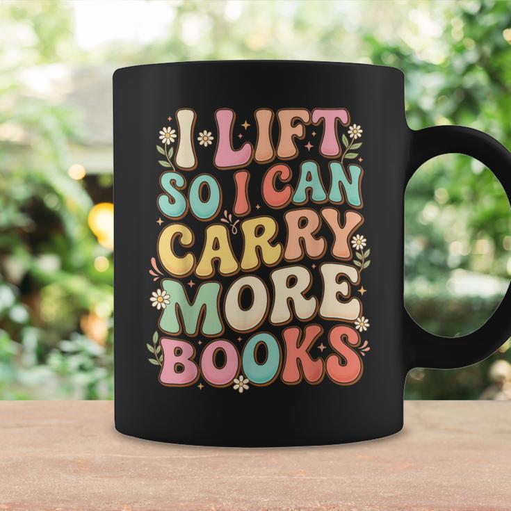 I Lift So I Can Carry More Books Graphic Print Coffee Mug Gifts ideas