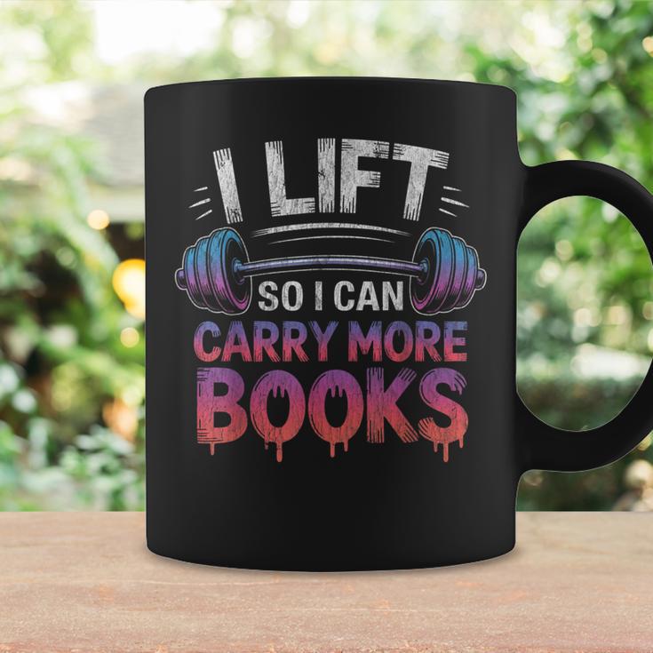 I Lift So I Can Carry More Books Reader Graphic Print Coffee Mug Gifts ideas