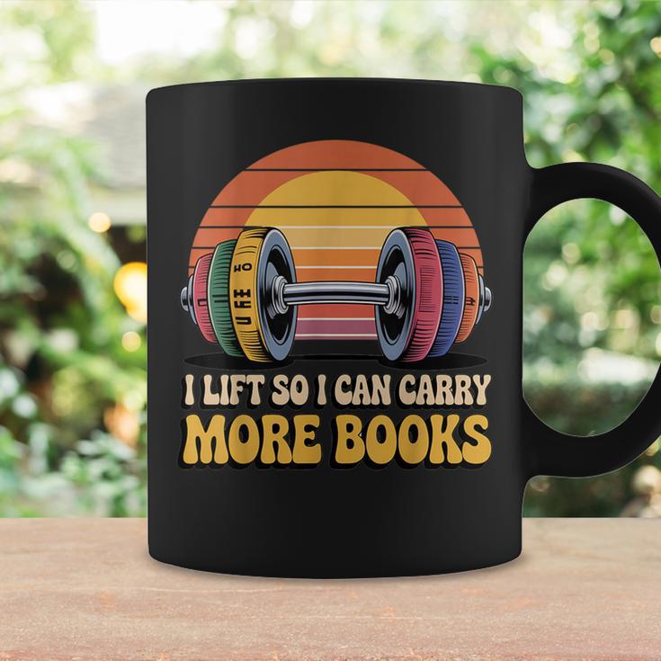 I Lift So I Can Carry More Books Reading Humor Workout Graphic Print Coffee Mug Gifts ideas