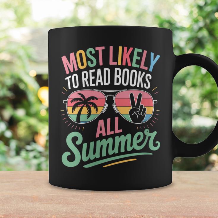 Most Likely To Read Books All Summer Break Beach Readers Graphic Print Coffee Mug Gifts ideas