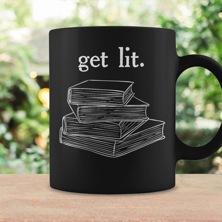 Get Lit Reading Book Nerd Literature English Teacher Graphic Print Coffee Mug Gifts ideas