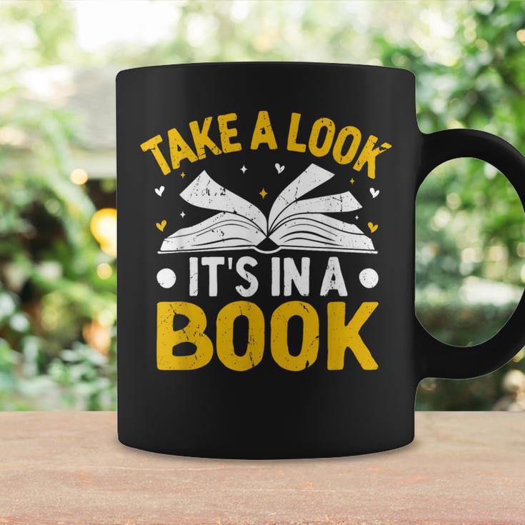Take A Look It's In A Book Graphic Print Coffee Mug Gifts ideas