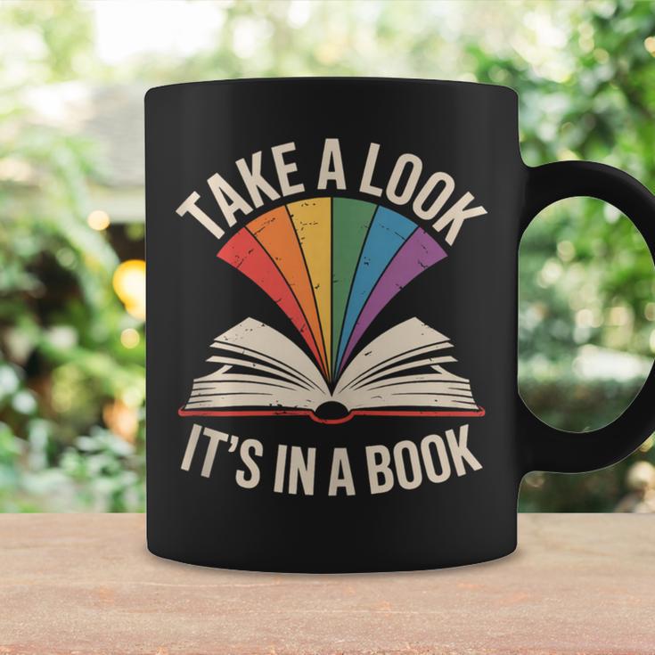 Take A Look Its In A Book Reading Graphic Print Coffee Mug Gifts ideas