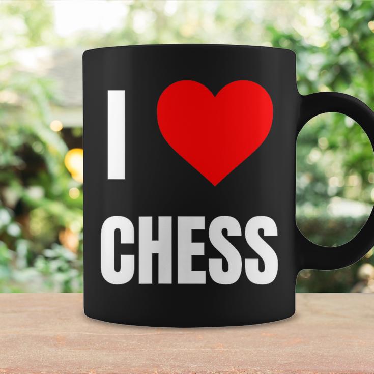 I Love Chess ハートギフト メンズ レディース キッズ アパレル 服 コーヒーマグ ギフトのアイデア