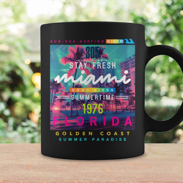 I Love Miami & Miami Loves Me Cool Miami Illustration コーヒーマグ ギフトのアイデア