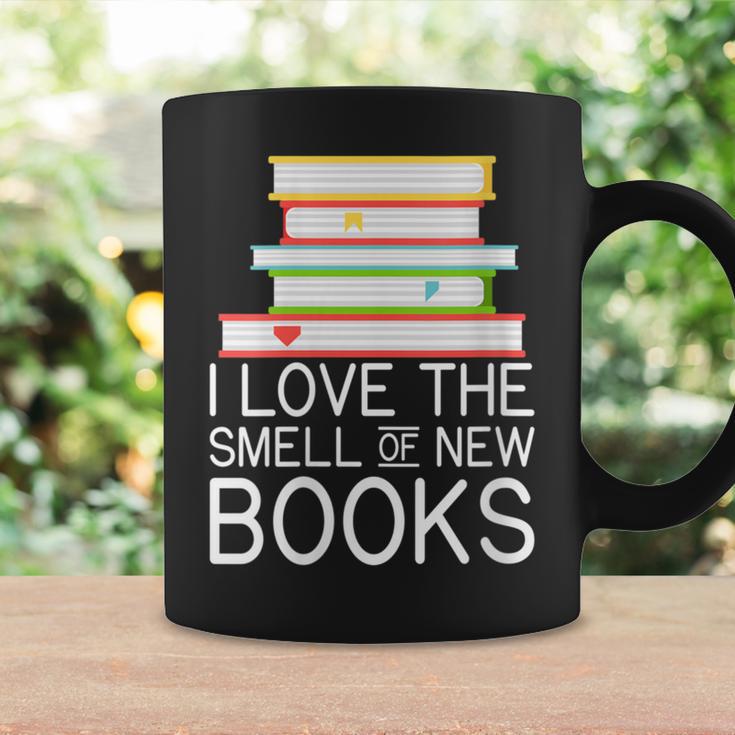 I Love The Smell Of New Books Book Lover Graphic Print Coffee Mug Gifts ideas