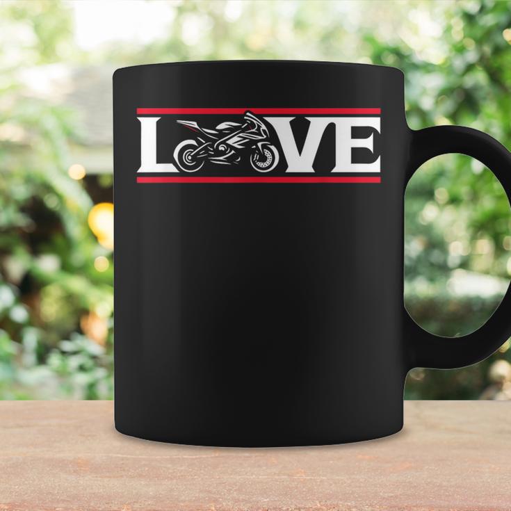 Love To Ride レース スポーツバイク ストリートバイク オートバイ コーヒーマグ ギフトのアイデア