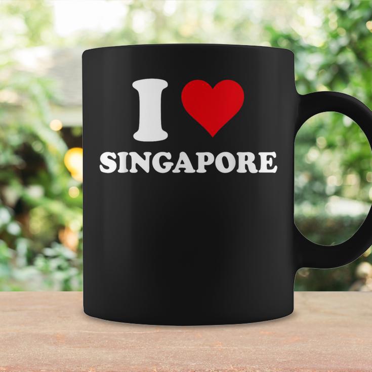 I Loveingapore Heart シンガポールギフト コーヒーマグ ギフトのアイデア