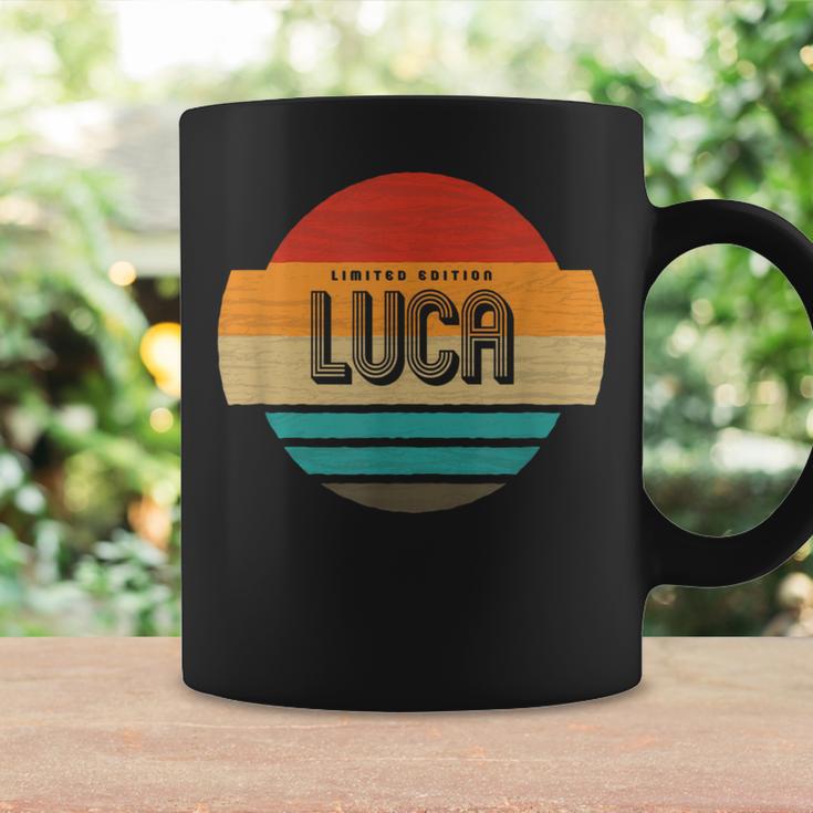 Luca 名称 レトロ・ヴィンテージ・サンセット 限定版 コーヒーマグ ギフトのアイデア