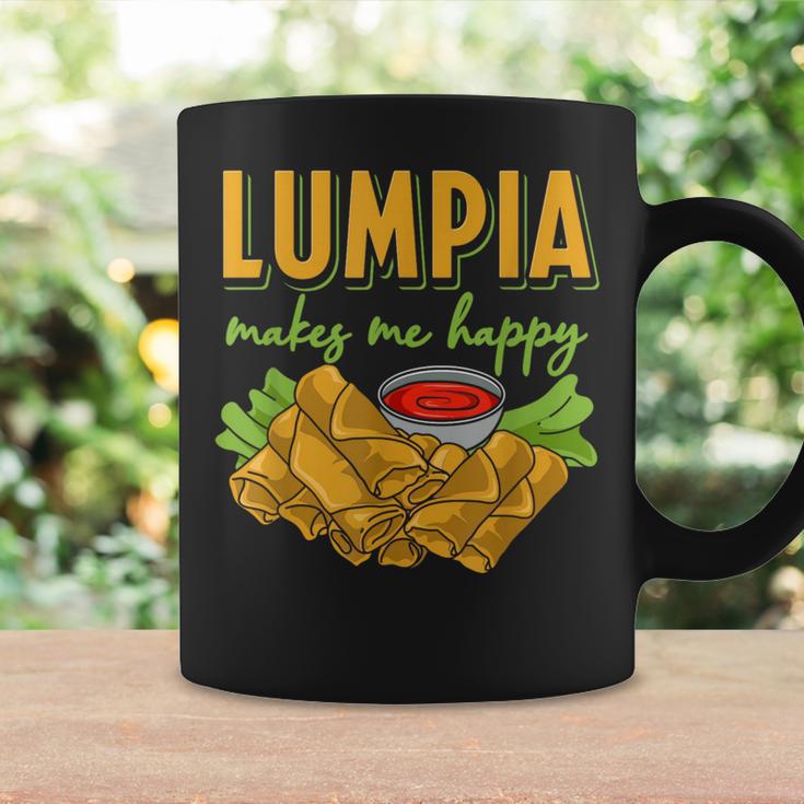 Lumpia Makes Me Happyルンピアは私を幸せにする フィリピンの春巻き 料理 食べ物 コーヒーマグ ギフトのアイデア