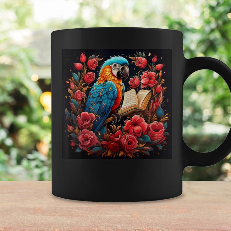 Macaw Reading A Book Graphic Print Coffee Mug Gifts ideas Macaw Reading A Book Graphic Print Coffee Mug Gifts ideas