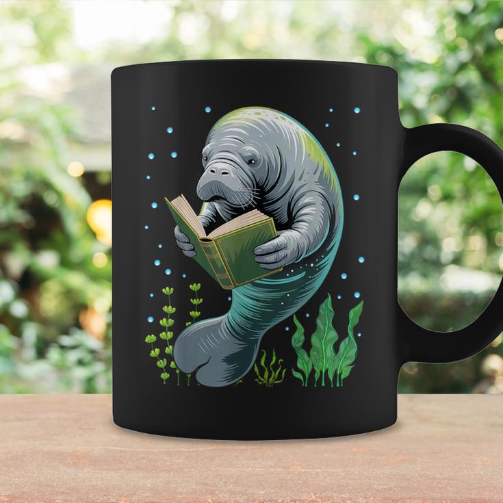 Manatee Reading Book Matching Bookworm Librarian Books Lover Graphic Print Coffee Mug Gifts ideas