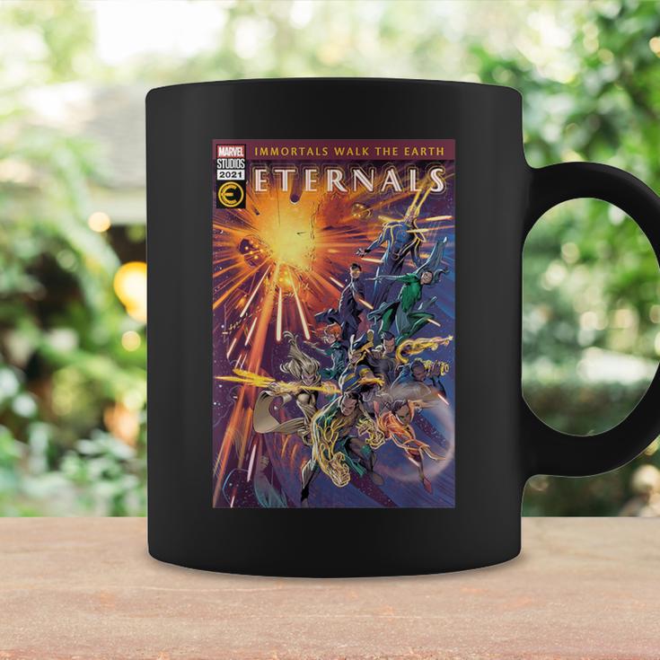 Marvel Eternals Comic Book Cover Immortals Walk The Earth Graphic Print Coffee Mug Gifts ideas