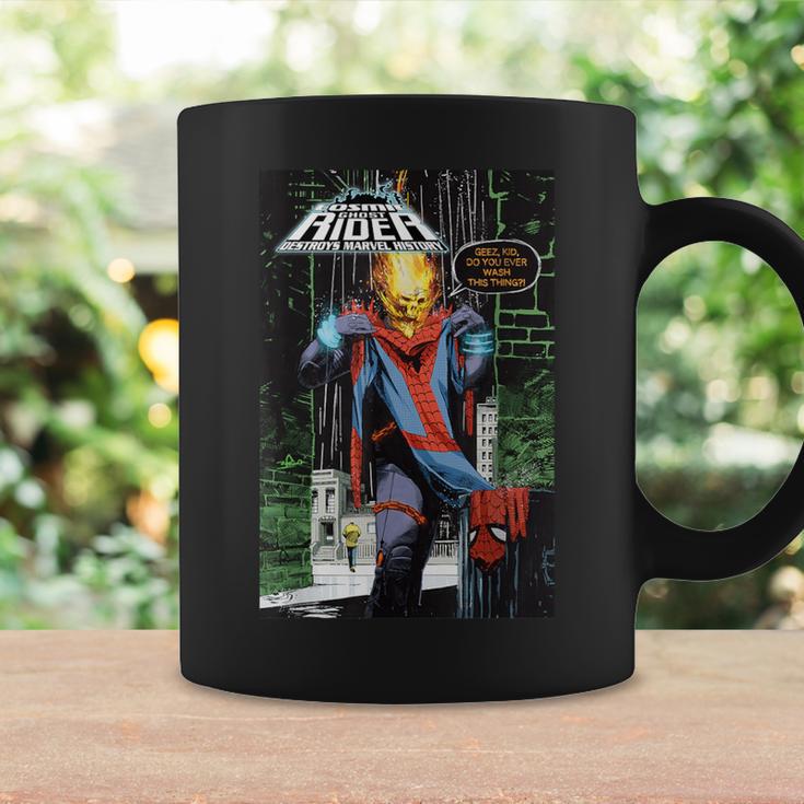 Marvel Ghost Rider Destroys Marvel History Comic Book Cover Graphic Print Coffee Mug Gifts ideas Marvel Ghost Rider Destroys Marvel History Comic Book Cover Graphic Print Coffee Mug Gifts ideas