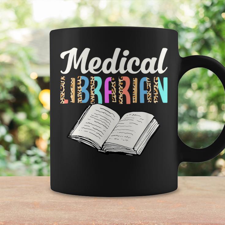 Medical Librarian Leopard Print Library Book Graphic Graphic Print Coffee Mug Gifts ideas