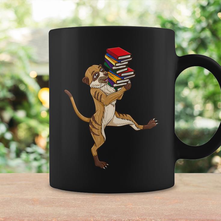Meerkat Reading Books Graphic Print Coffee Mug Gifts ideas