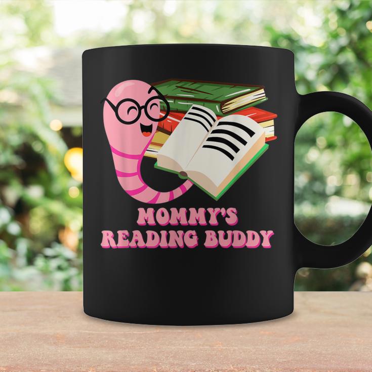 Mommys Reading Buddy Bookworm Humor Book Lover Mom Graphic Print Coffee Mug Gifts ideas