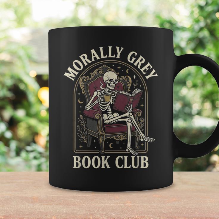 Morally Grey Book Club Skeleton Romantasy Reader Graphic Print Coffee Mug Gifts ideas