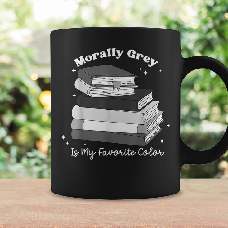 Morally Grey Is My Favorite Color Bookish Book Lover Graphic Print Coffee Mug Gifts ideas
